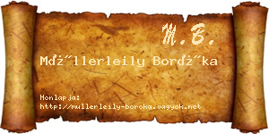 Müllerleily Boróka névjegykártya